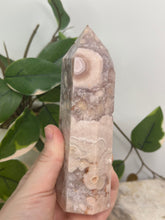 Load image into Gallery viewer, Pink Amethyst x Flower Agate Tower
