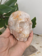 Load image into Gallery viewer, Flower Agate x Quartz Skull
