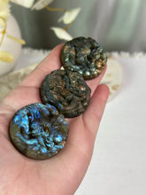 Load image into Gallery viewer, Labradorite Dragon Coin
