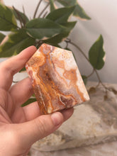 Load image into Gallery viewer, Pink Crazy Lace Agate Domino #50B
