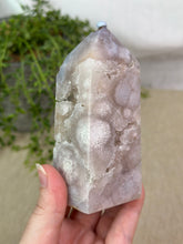 Load image into Gallery viewer, Pink Amethyst x Flower Agate Tower #77
