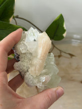 Load image into Gallery viewer, Glass Green Apophyllite~Peach Stillbite~Pink/Green Chalcedony Specimen #84
