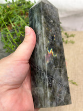 Load image into Gallery viewer, XL Purple Flash Labradorite Tower
