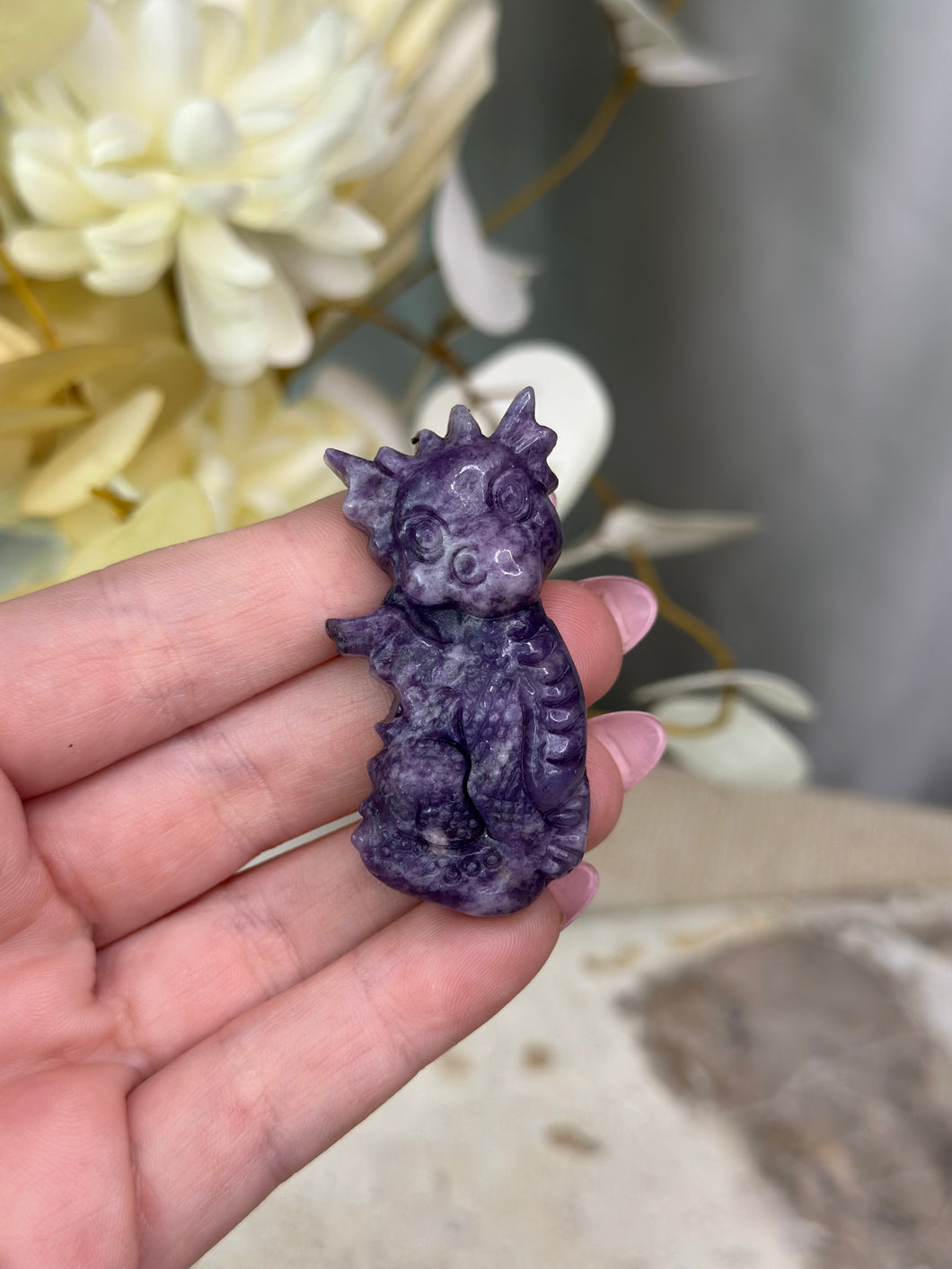 Lepidolite Dragon