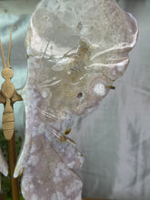 Load image into Gallery viewer, XXL Pink Amethyst x Flower Agate x Quartz Wings
