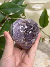Load image into Gallery viewer, Cluster Amethyst Heart #82
