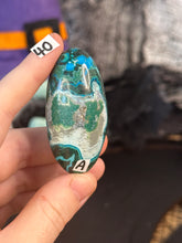 Load image into Gallery viewer, Malchite x Chrysocolla Shiva Lingams *Choose Your Own*
