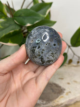 Load image into Gallery viewer, Blue/Grey Sea Jasper Palm #20A
