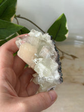 Load image into Gallery viewer, Glass Green Apophyllite~Peach Stillbite~Pink/Green Chalcedony Specimen #84
