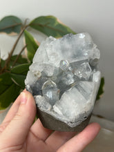 Load image into Gallery viewer, Glass Apophyllite~Red Heulandite~Sugary Blue/Silver Chalcedony Cluster #124
