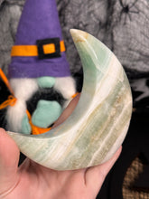 Load image into Gallery viewer, Pistachio Calcite Standing Moon #77A
