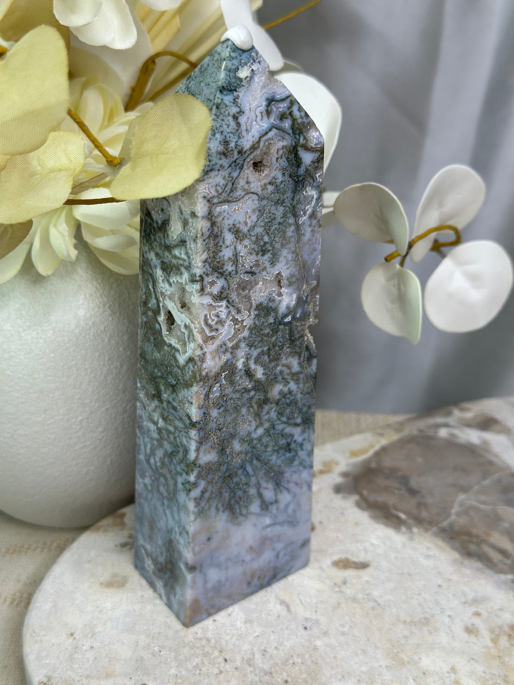 *Imperfect* LRG Moss Agate Tower #66