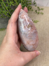 Load image into Gallery viewer, Pink Amethyst x Flower Agate Tear Drop #48
