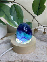 Load image into Gallery viewer, Rainbow Fluorite Egg #45E
