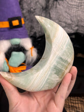 Load image into Gallery viewer, Pistachio Calcite Standing Moon #77B
