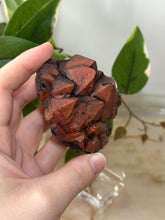 Load image into Gallery viewer, Glittery Deep Red/Purple Amethyst with Hematite Inclusions Cluster #65
