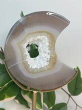 Load image into Gallery viewer, Imperfect Druzy Agate Moon On Stand
