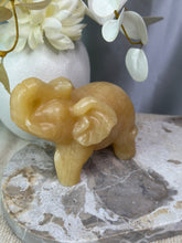 Load image into Gallery viewer, XL Yellow Calcite Elephant
