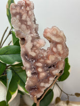 Load image into Gallery viewer, Druzy Pink Amethyst Slab On Stand #222
