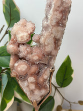 Load image into Gallery viewer, Druzy Pink Amethyst Slab On Stand #222
