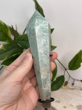 Load image into Gallery viewer, Amazonite Wand On Stand #53
