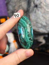 Load image into Gallery viewer, Malchite x Chrysocolla Shiva Lingams *Choose Your Own*
