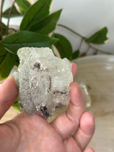 Load image into Gallery viewer, Glass Green/Pink Apophyllite~Peach Stillbite~Pink Chalcedony Natural DT #65
