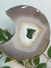 Load image into Gallery viewer, Imperfect Druzy Agate Moon On Stand

