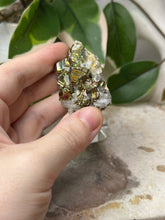 Load image into Gallery viewer, Iridescent Pyrite On Quartz Specimen #25
