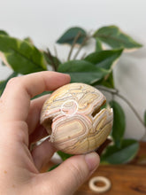 Load image into Gallery viewer, Yellow Crazy Lace Agate Sphere #63A
