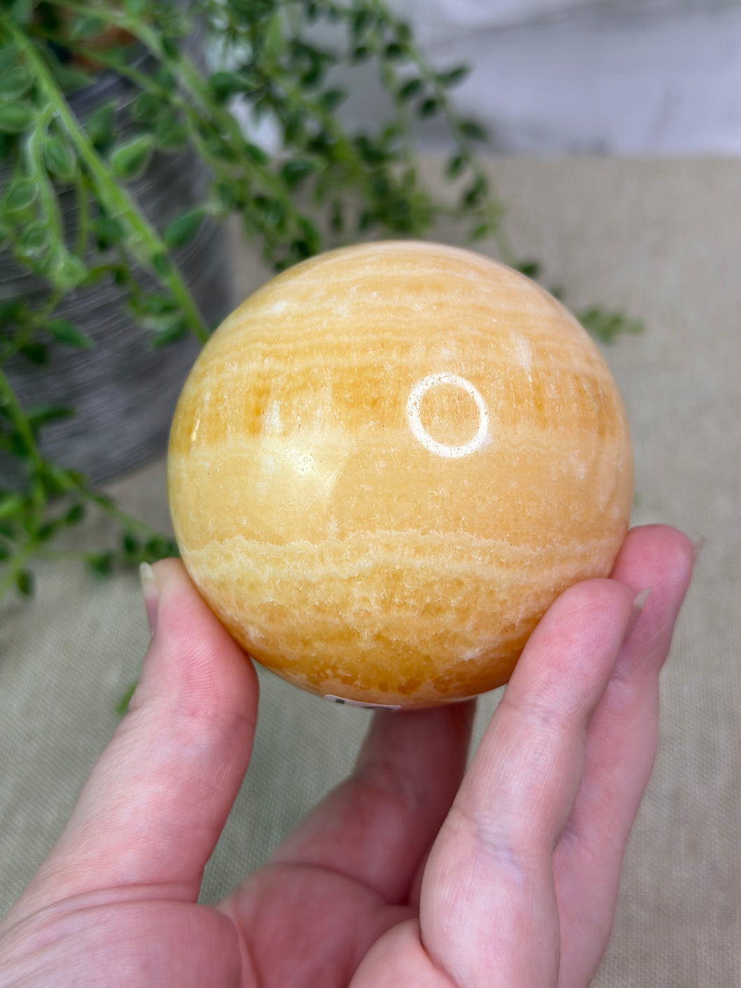 Orange Calcite Sphere