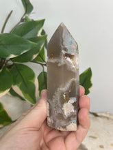 Load image into Gallery viewer, Green Flower Agate Tower
