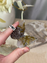 Load image into Gallery viewer, Scenic Moss Agate 3D Butterfly #48D
