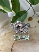Load image into Gallery viewer, Crystallised Apophyllite~Tiny Peach Stillbite Petals~Pink/Red/Coral/Green Chalcedony Specimens #29
