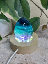 Load image into Gallery viewer, Rainbow Fluorite Egg #45i
