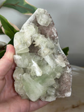 Load image into Gallery viewer, Green Apophyllite~Scolecite Sprays~Crystallised Pink/Red Stillbite~Dark Red Heulandite On a Red Chalcedony Base Cluster #200
