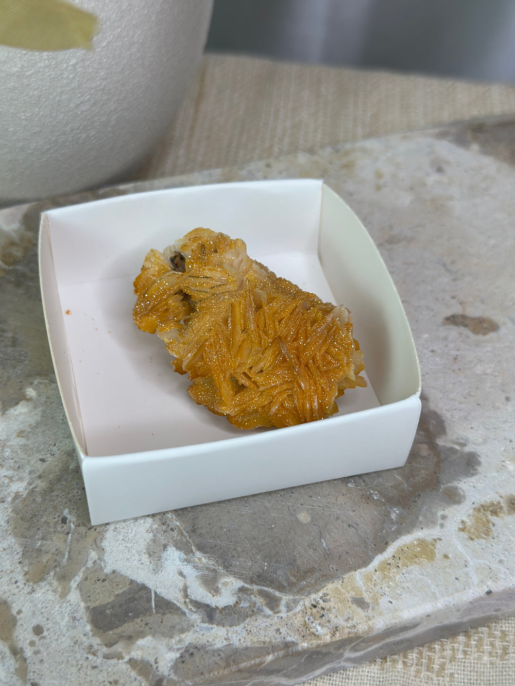 Vanadinite On Barite Specimen #19