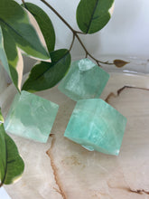 Load image into Gallery viewer, Ice Green Fluorite Freestanding Cubes #25

