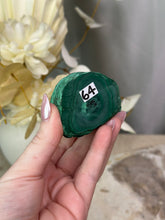 Load image into Gallery viewer, Malachite Half Polished Eye #64
