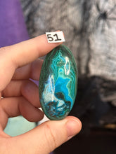 Load image into Gallery viewer, Malchite x Chrysocolla Shiva Lingams *Choose Your Own*
