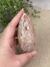 Load image into Gallery viewer, Pink Amethyst x Flower Agate Tear Drop #42
