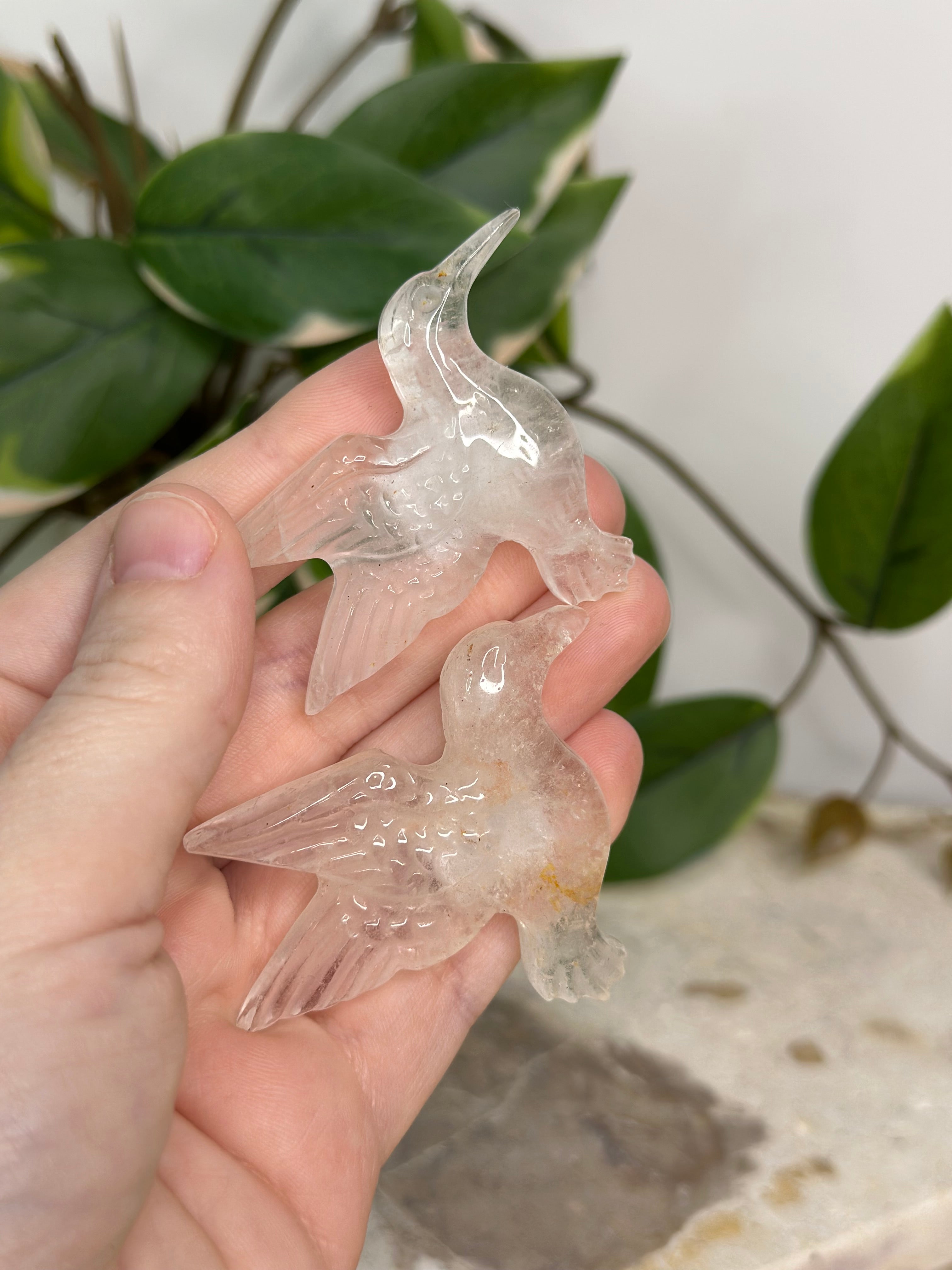 Clear Quartz Hummingbirds #18