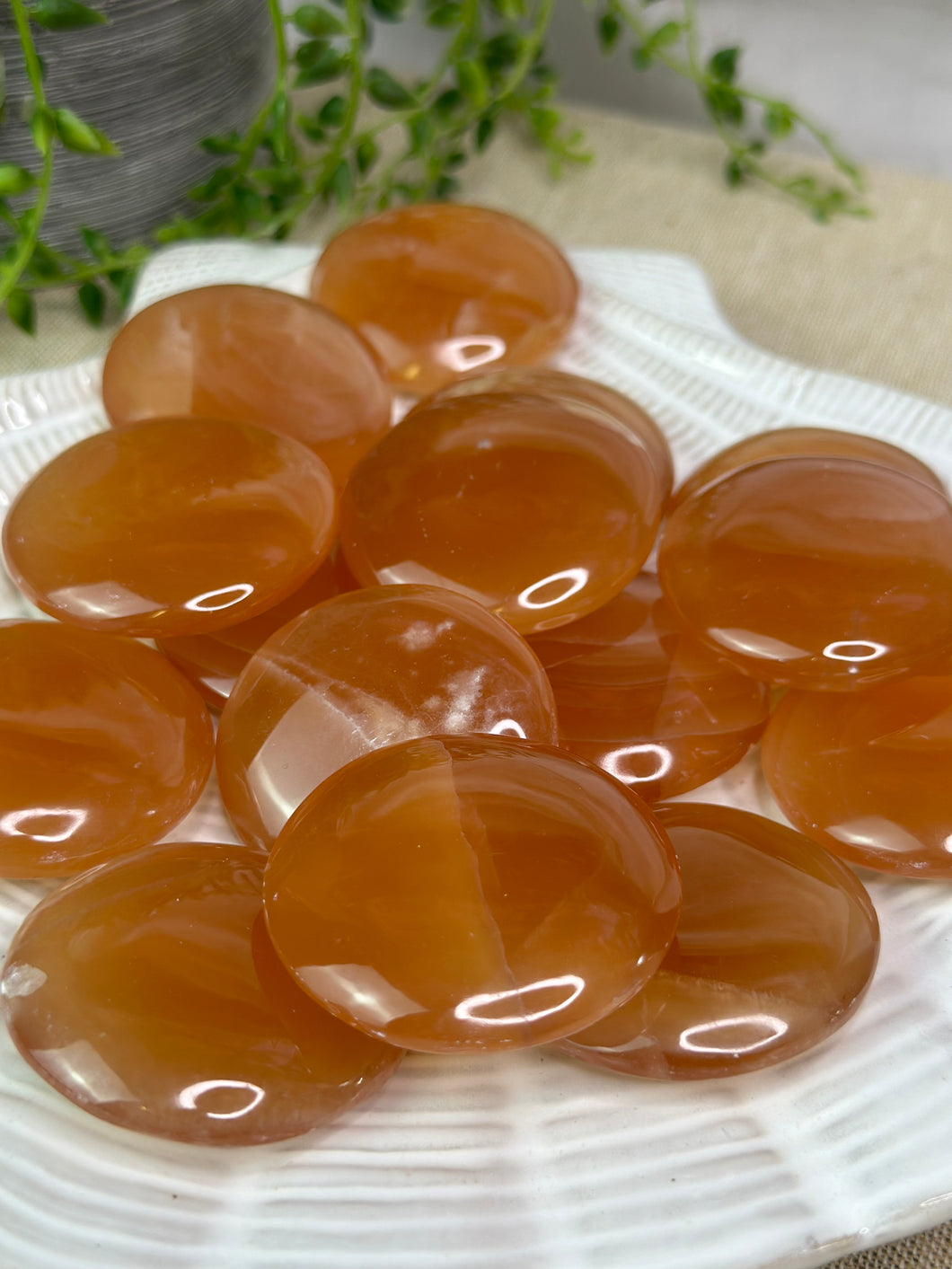 Honey Calcite Flatstones