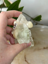 Load image into Gallery viewer, Glass Green/Pink Apophyllite~Peach Stillbite~Pink Chalcedony Natural DT #55
