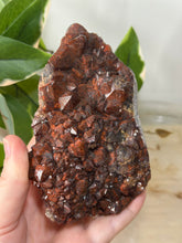 Load image into Gallery viewer, Alien Amethyst~Shimmery Deep Red/Purple Amethyst with Hematite Inclusions Cluster #157
