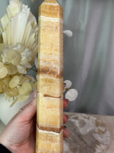 Load image into Gallery viewer, Yellow Banded Calcite Tower #135
