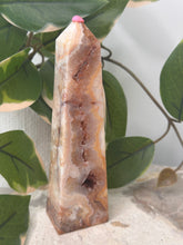 Load image into Gallery viewer, Pink Crazy Lace Agate Tower #74B

