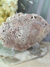 Load image into Gallery viewer, XXXL Pink Amethyst Slab On Stand
