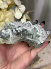 Load image into Gallery viewer, Green Cubic Fluorite with Quartz Specimen #75
