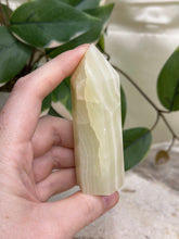 Load image into Gallery viewer, Imperfect Green Banded Calcite Tower #12
